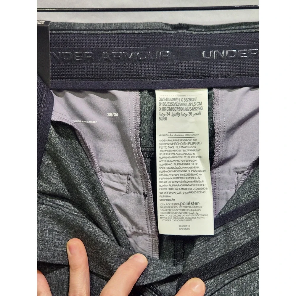 NEW $85 Under Armour Showdown Vented Golf Pants 36x34 Stretch Waist Straight Fit